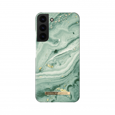 Samsung S22 PLUS iDeal Of Sweden nugarėlė Mint Swirl Marble