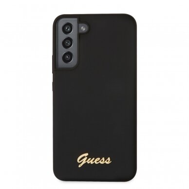 Samsung S22 PLUS juoda GUESS nugarėlė GUHCS22MLSLMGBK 2