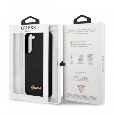 Samsung S22 PLUS juoda GUESS nugarėlė GUHCS22MLSLMGBK 7