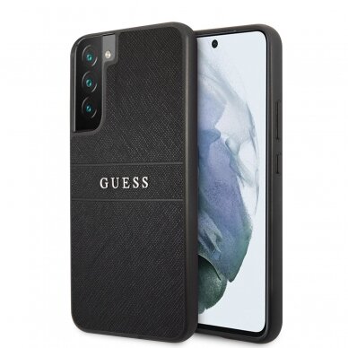 Samsung S22 PLUS juoda GUESS nugarėlė GUHCS22MPSASBBK