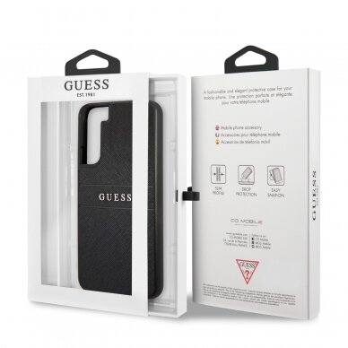 Samsung S22 PLUS juoda GUESS nugarėlė GUHCS22MPSASBBK 7