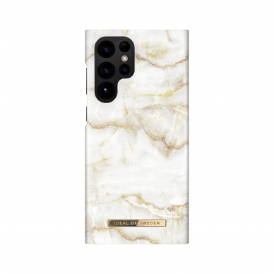 Samsung S22 ULTRA iDeal Of Sweden nugarėlė Golden Pearl Marble