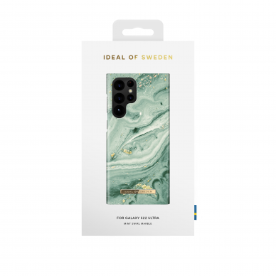 Samsung S22 ULTRA iDeal Of Sweden nugarėlė Mint Swirl Marble 1