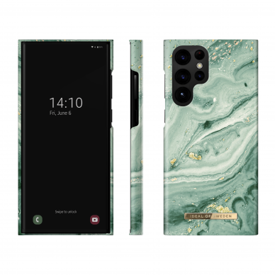 Samsung S22 ULTRA iDeal Of Sweden nugarėlė Mint Swirl Marble 2