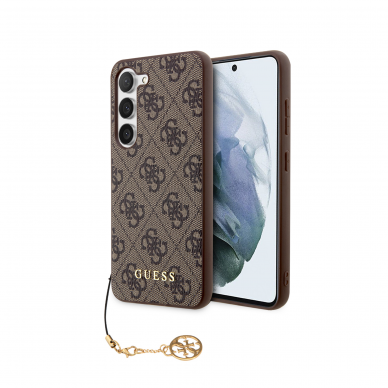 Samsung S23 PLUS brown Charms GUESS nugarėlė