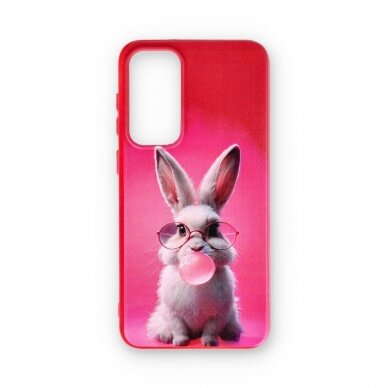 Samsung S23 PLUS red nugarėlė Rabbit Design00326