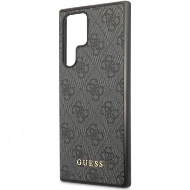 Samsung S23 ULTRA black PU Leather 4G Metal Logo GUESS nugarėlė 5