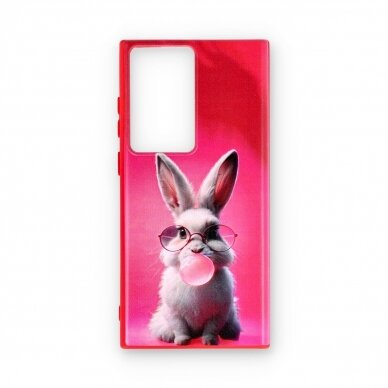 Samsung S23 ULTRA red nugarėlė Rabbit Design00326