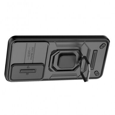 Samsung S24 black RING ARMOR WITH CAMSHIELD nugarėlė 2