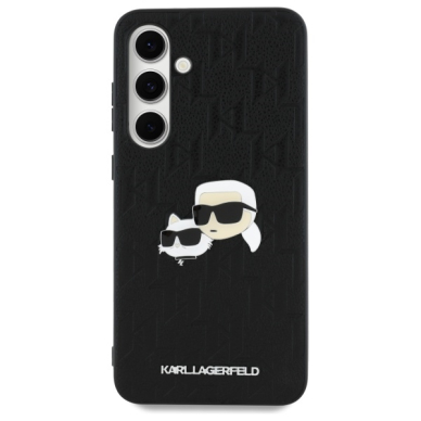 Samsung S24 FE black KARL LAGERFELD Monogram Karl&Chaoupette nugarėlė 2