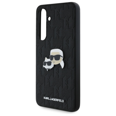 Samsung S24 FE black KARL LAGERFELD Monogram Karl&Chaoupette nugarėlė 5