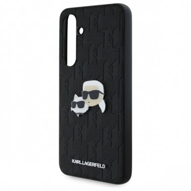 Samsung S24 FE black Monogram Karl&Chaoupette Head Pin KARL LAGERFELD nugarėlė 5