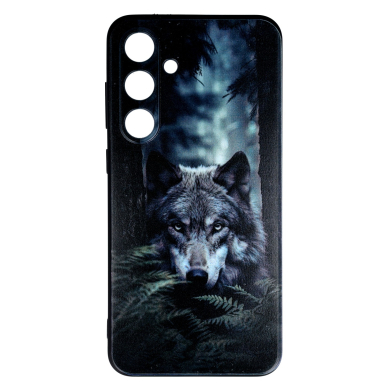 Samsung S24 FE black nugarėlė Wolf Design00324