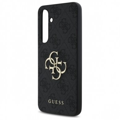 Samsung S24 FE black PU Leather 4G Metal Logo GUESS nugarėlė 5