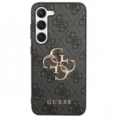 Samsung S24 PLUS black Big Metal Logo GUESS nugarėlė 2