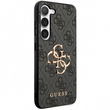 Samsung S24 PLUS black Big Metal Logo GUESS nugarėlė 3