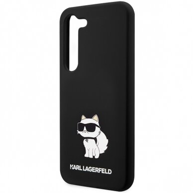 Samsung S24 PLUS black Silicone Choupette KARL LAGERFELD nugarėlė 5