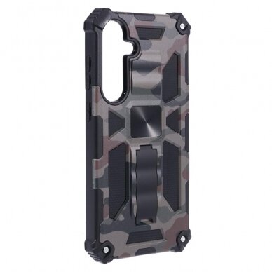 Samsung S24 PLUS green camouflage ARMOR METAL nugarėlė 2