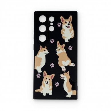 Samsung S24 ULTRA black nugarėlė Corgi Design00303