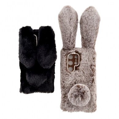 Samsung S24 ULTRA dark grey nugarėlė Fluffy rabbit 5