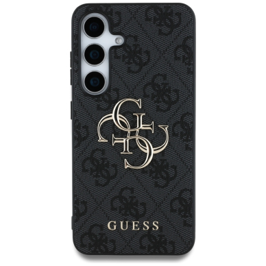 Samsung S25 black Big 4G Logo Classic GUESS nugarėlė 3