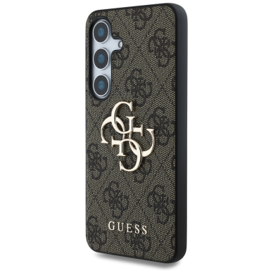 Samsung S25 brown Big 4G Logo Classic GUESS nugarėlė 3