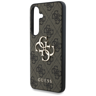 Samsung S25 brown Big 4G Logo Classic GUESS nugarėlė 6