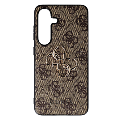 Samsung S25 brown Big 4G Logo Classic GUESS nugarėlė 2