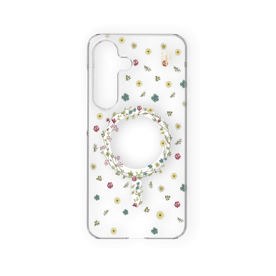 Samsung S25 / S24 iDeal Of Sweden Clear MagSafe nugarėlė Petite Floral