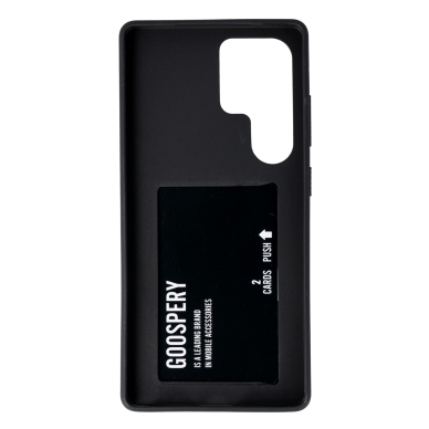 Samsung S25 ULTRA black MERCURY RAIL 2 CARD nugarėlė 1