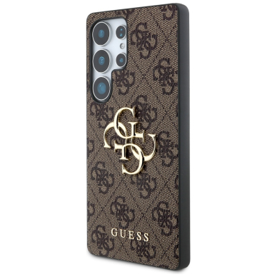 Samsung S25 ULTRA brown Big 4G Logo Classic GUESS nugarėlė 1