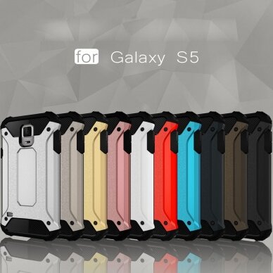 Samsung S5 raudona ARMOR nugarėlė 3