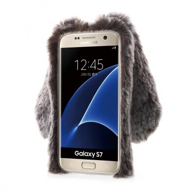 Samsung S7 ruda nugarėlė Fluffy rabbit 3