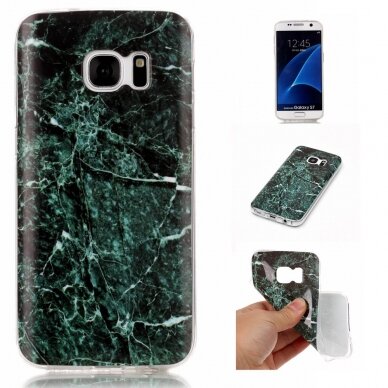 Samsung S7 Tracy nugarėlė Green Marble