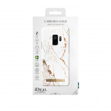 Samsung S9 iDeal Of Sweden nugarėlė Carrara Gold 2