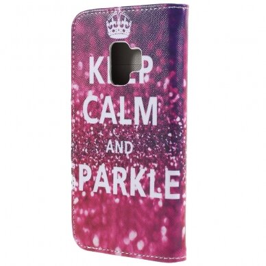 Samsung S9 Tracy fashion dėklas ,,Keep Calm and Sparkle" 1