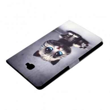 Samsung Tab A 10.1 2016 fashion dėklas Cat with blue eyes 10