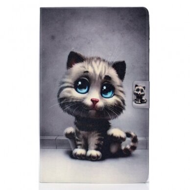 Samsung Tab A 10.1 2016 fashion dėklas Cat with blue eyes 3