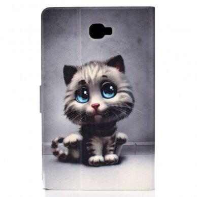 Samsung Tab A 10.1 2016 fashion dėklas Cat with blue eyes 4