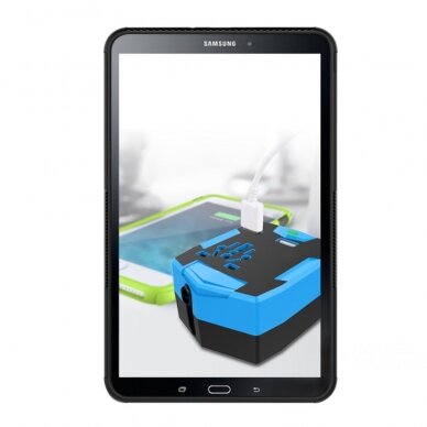 Samsung Tab A 10.1 2016 juoda Tracy DEFENDER nugarėlė 1