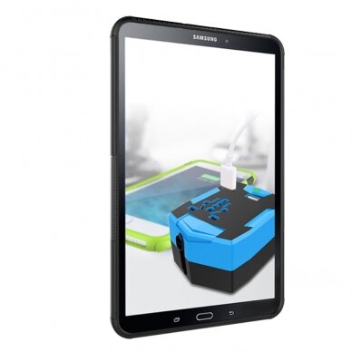 Samsung Tab A 10.1 2016 juoda Tracy DEFENDER nugarėlė 10