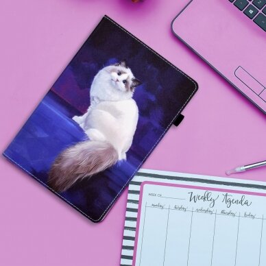 Samsung Tab A 10.1 2019 fashion dėklas Fluffy Cat 1