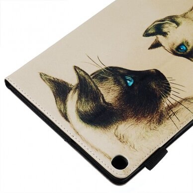 Samsung Tab A 10.1 2019 fashion dėklas Two cats with blue eyes 3