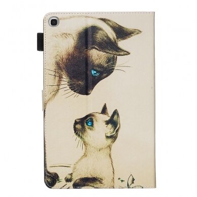 Samsung Tab A 10.1 2019 fashion dėklas Two cats with blue eyes 4