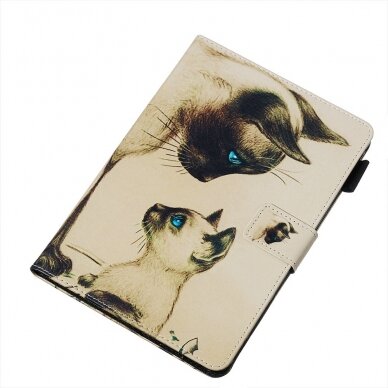 Samsung Tab A 10.1 2019 fashion dėklas Two cats with blue eyes 6