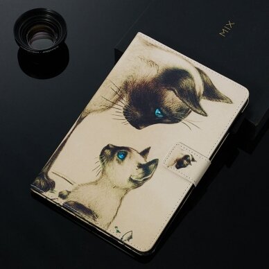 Samsung Tab A 10.1 2019 fashion dėklas Two cats with blue eyes 8