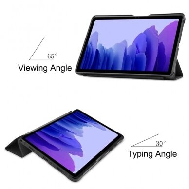 Samsung Tab A7 10.4" juodas silikoninis TRIFOLD dėklas 8