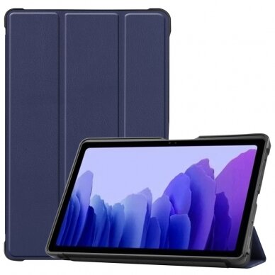 Samsung Tab A7 10.4" mėlynas silikoninis TRIFOLD dėklas 2