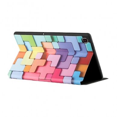 Samsung Tab A7 10.4" TRIFOLD dėklas Colorful Geometry 6