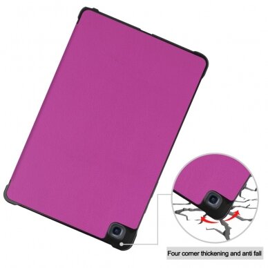 Samsung Tab A7 10.4" violetinis silikoninis TRIFOLD dėklas 10